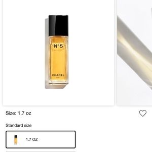 Chanel No 5- New - sprayed once - EAU de toilette spray